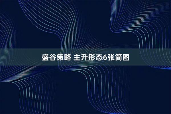 盛谷策略 主升形态6张简图
